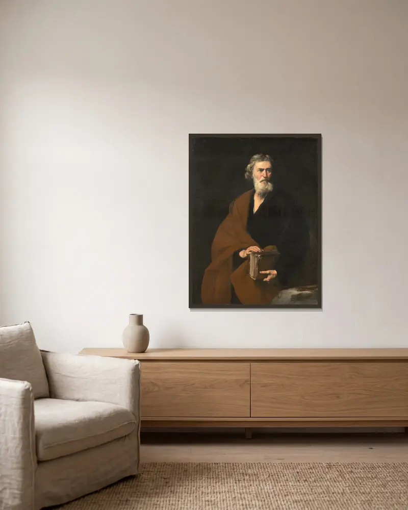 Svatý Matouš, Jusepe de Ribera v rámu na stěně