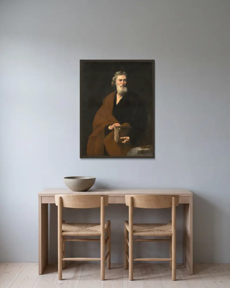 Svatý Matouš, Jusepe de Ribera v rámu na stěně