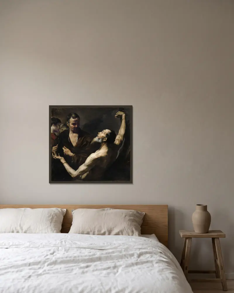 Mučednictví svatého Bartoloměje, Jusepe de Ribera v rámu na stěně