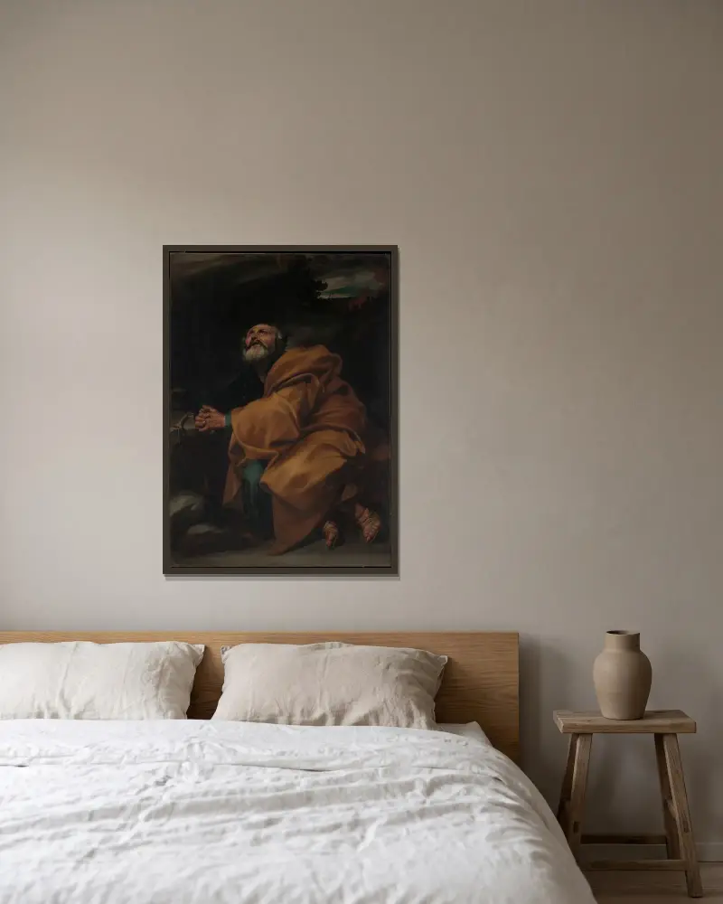 Petrovy slzy, Jusepe de Ribera v rámu na stěně