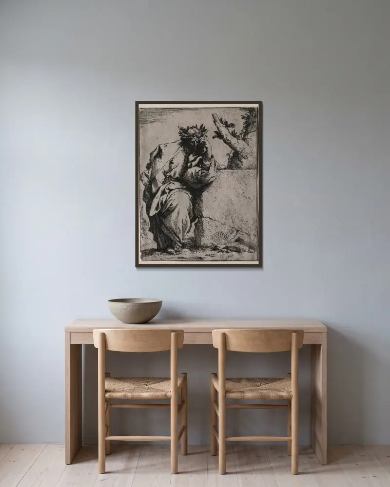 Wergiliusz, Jusepe de Ribera w ramie na ścianie