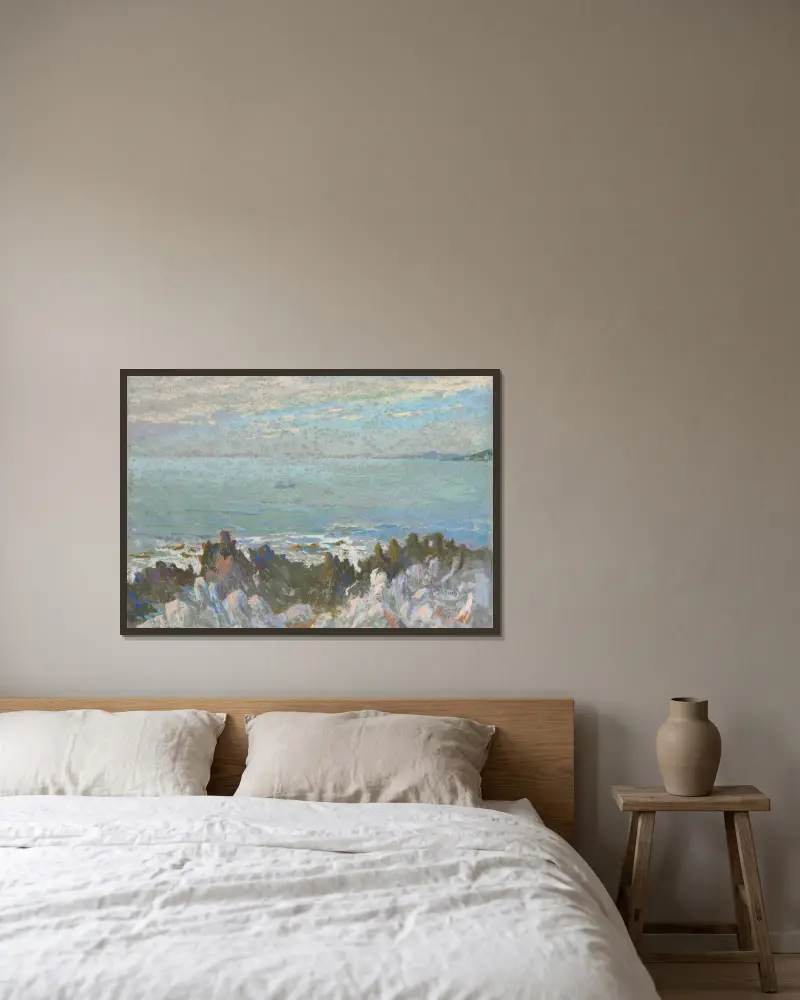 Cap Martin (Côte d’Azur) von Rodolphe De Saegher gerahmt an einer Wand