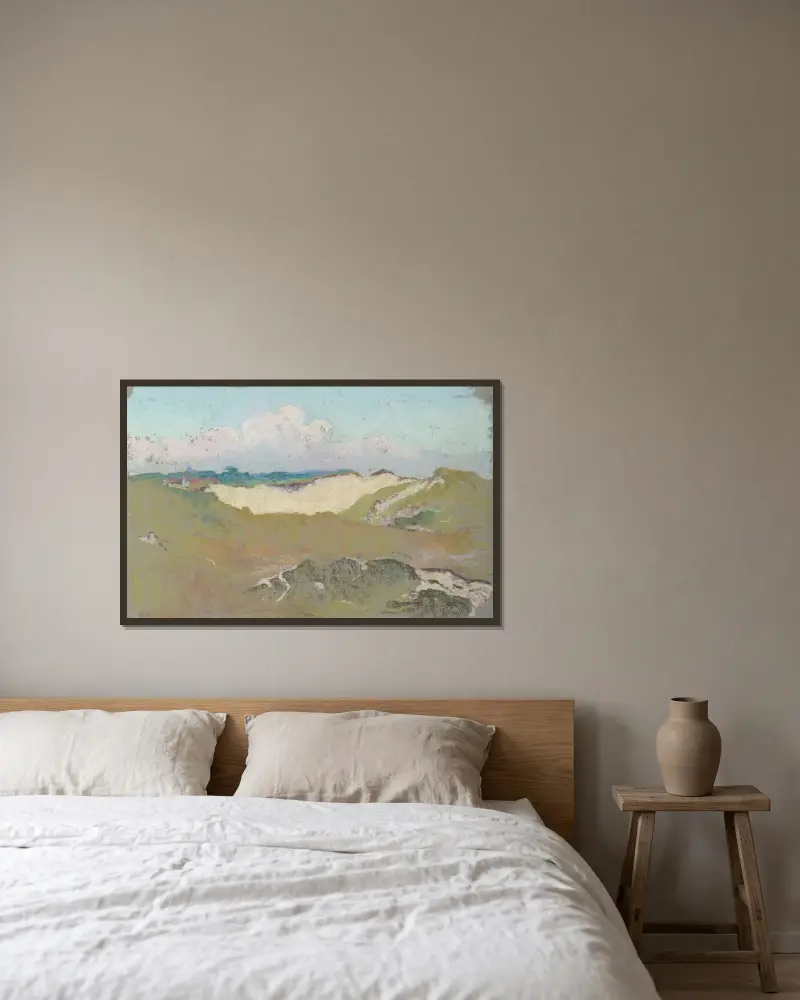 Raue Küste von Rodolphe De Saegher gerahmt an einer Wand