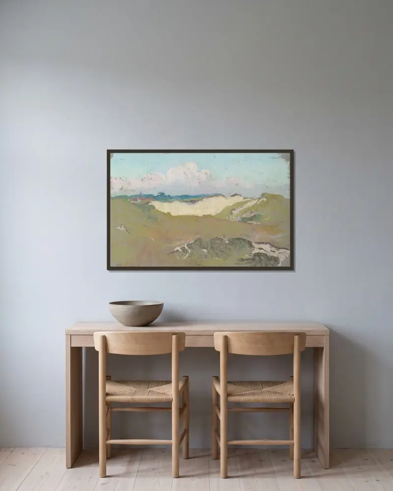 Raue Küste von Rodolphe De Saegher gerahmt an einer Wand