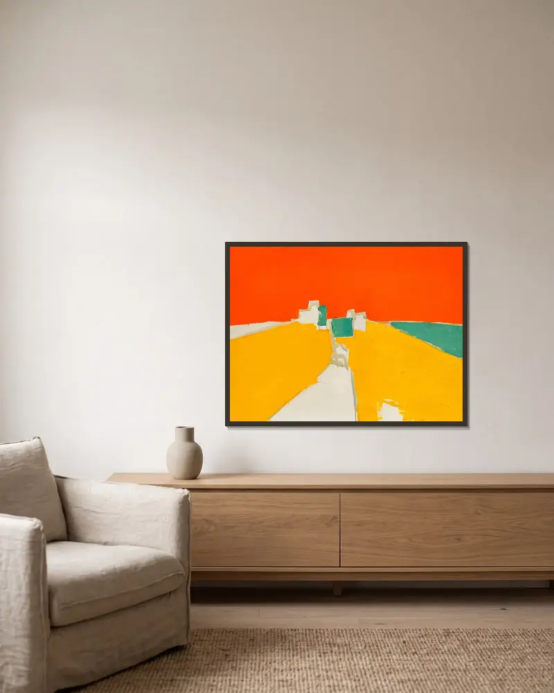 Agrigente, Nicolas De Staël v rámu na stěně