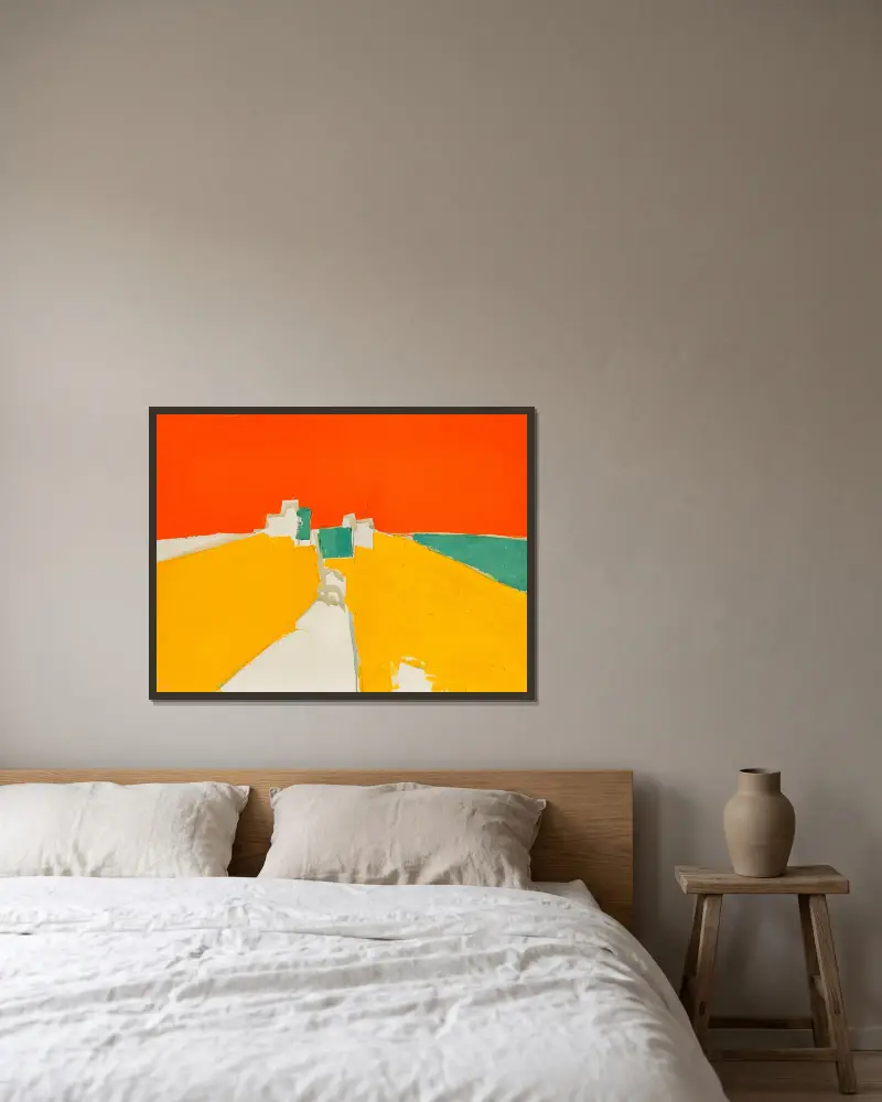 Agrigente, Nicolas De Staël v rámu na stěně