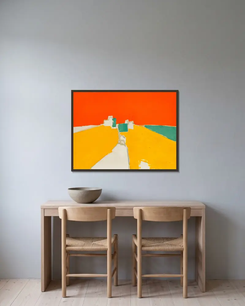 Agrigente, Nicolas De Staël v rámu na stěně