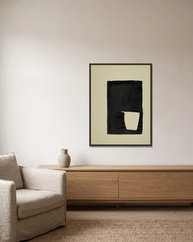 L’Extravagant, 1951 – Nr. 3, Nicolas De Staël v rámu na stěně