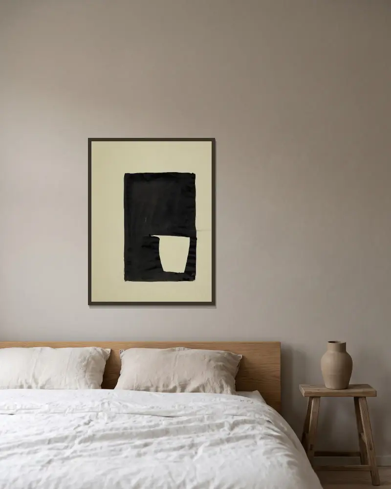 L’Extravagant, 1951 – Nr. 3, Nicolas De Staël v rámu na stěně