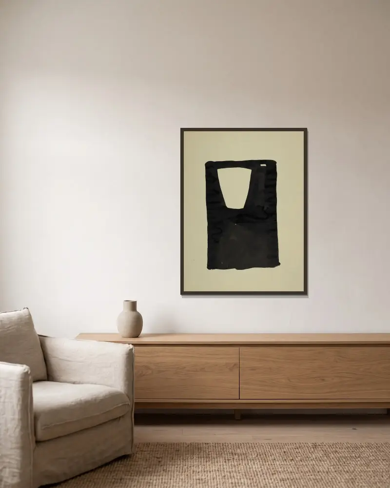 Der Extravagante, 1951 – Nr. 1 von Nicolas De Staël gerahmt an einer Wand