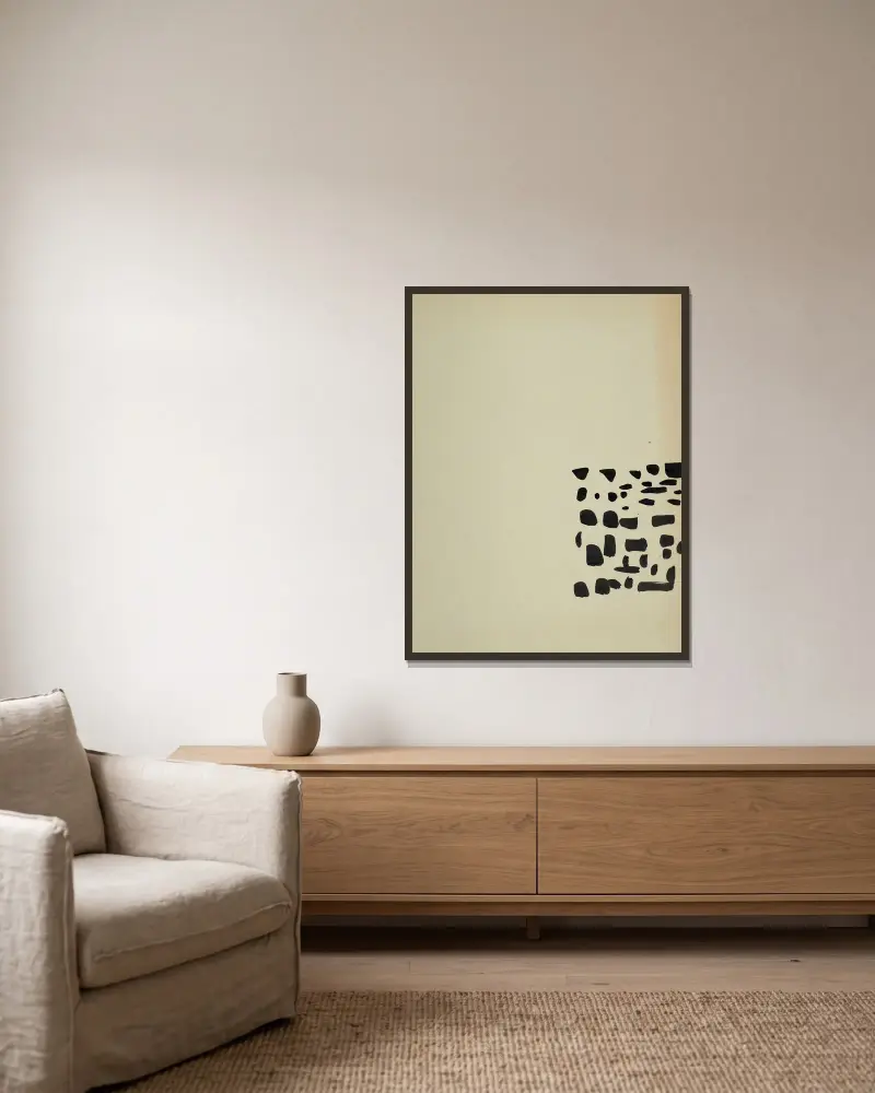Marthe, Nicolas De Staël v rámu na stěně