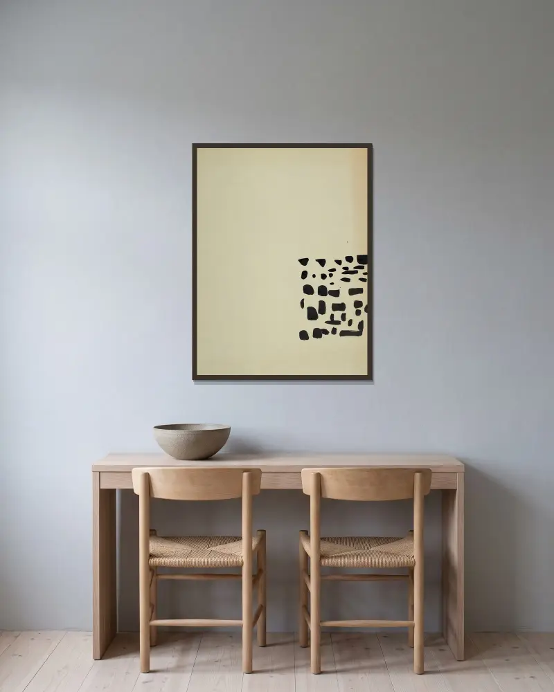 Marthe, Nicolas De Staël v rámu na stěně