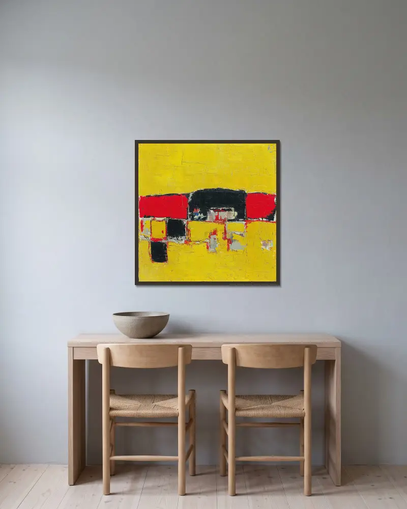 Landschaft, 1951 – Nr. 1 von Nicolas De Staël gerahmt an einer Wand