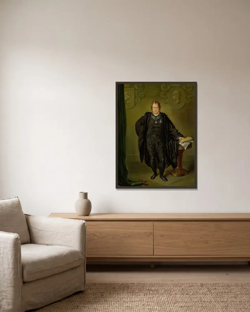 Johan Melchior Kemper (1776-1824), Jurist and Statesman av David Humbert de Superville inramad på en vägg