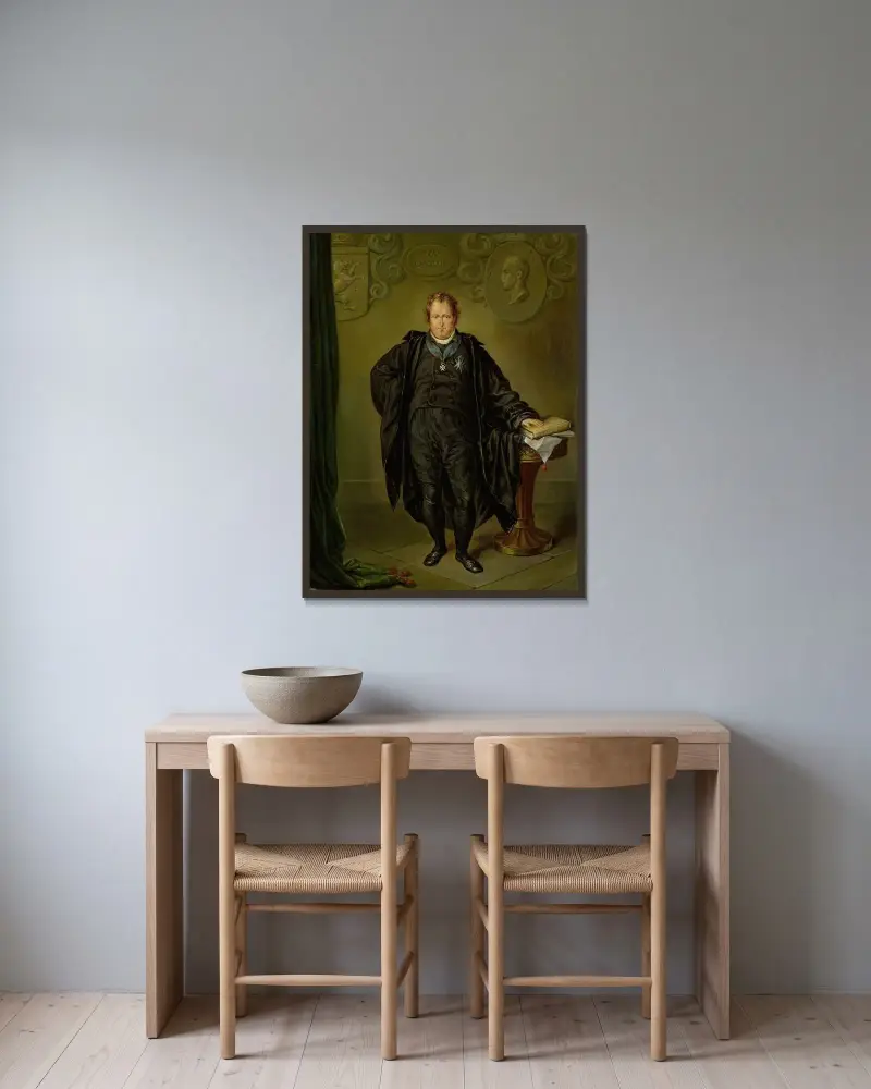 Johan Melchior Kemper (1776-1824), Jurist and Statesman av David Humbert de Superville inramad på en vägg