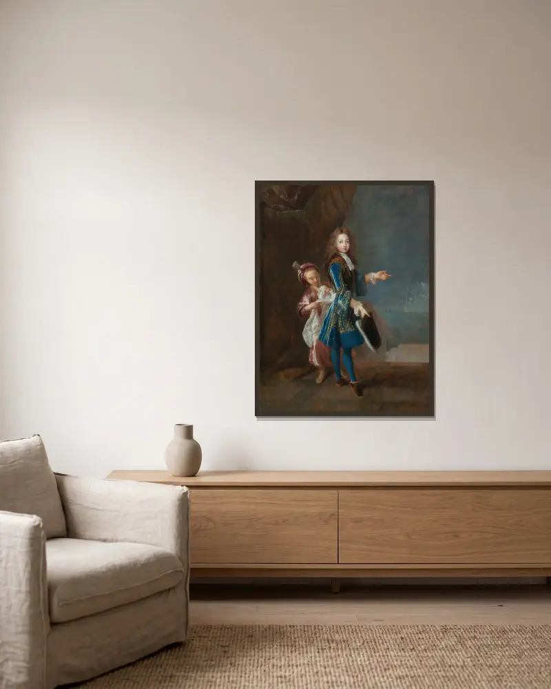 Porträt von Louis Alexandre de Bourbon, Graf von Toulouse von Jean-François de Troy gerahmt an einer Wand