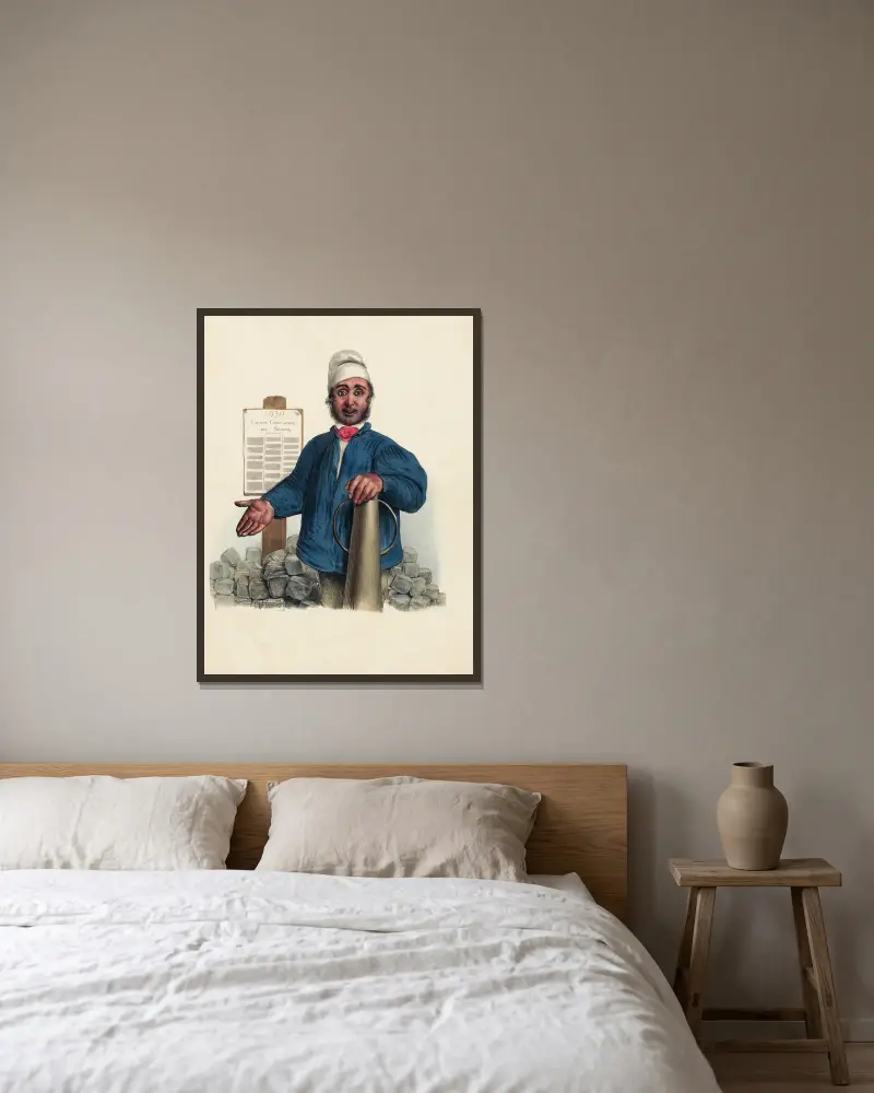 C’était bien la peine av Charles-Joseph Traviès de Villers inramad på en vägg