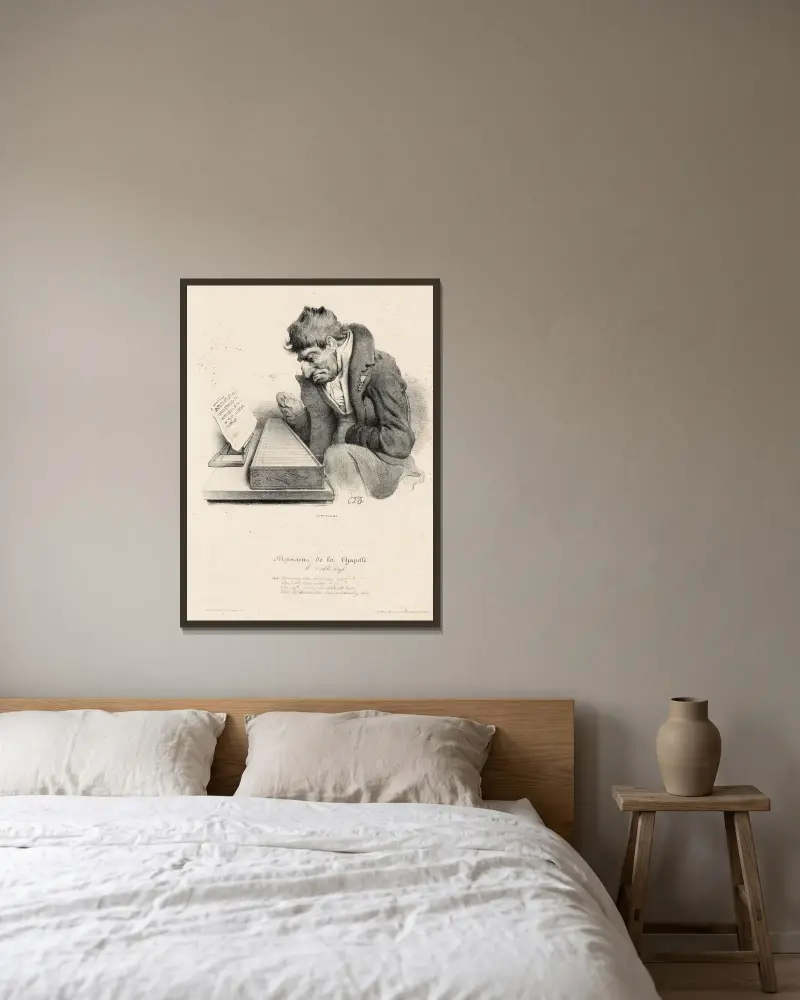 Herr Abbé Wolf von Charles-Joseph Traviès de Villers gerahmt an einer Wand