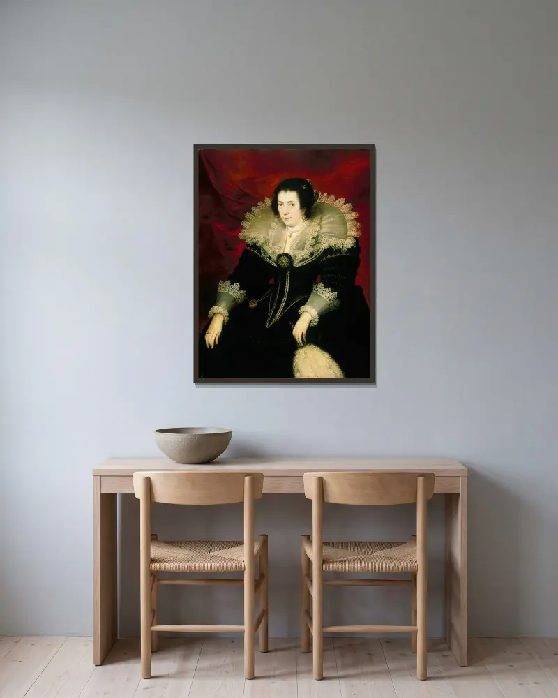 Kobieta, Cornelis de Vos w ramie na ścianie