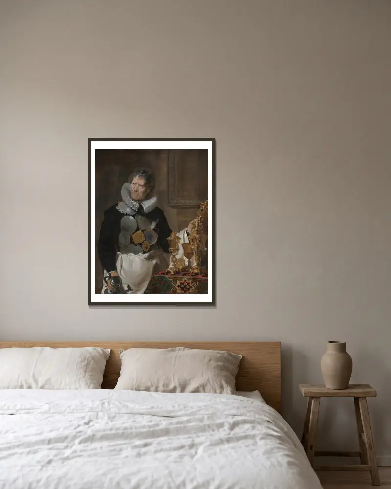 Abraham Grapheus von Cornelis de Vos gerahmt an einer Wand