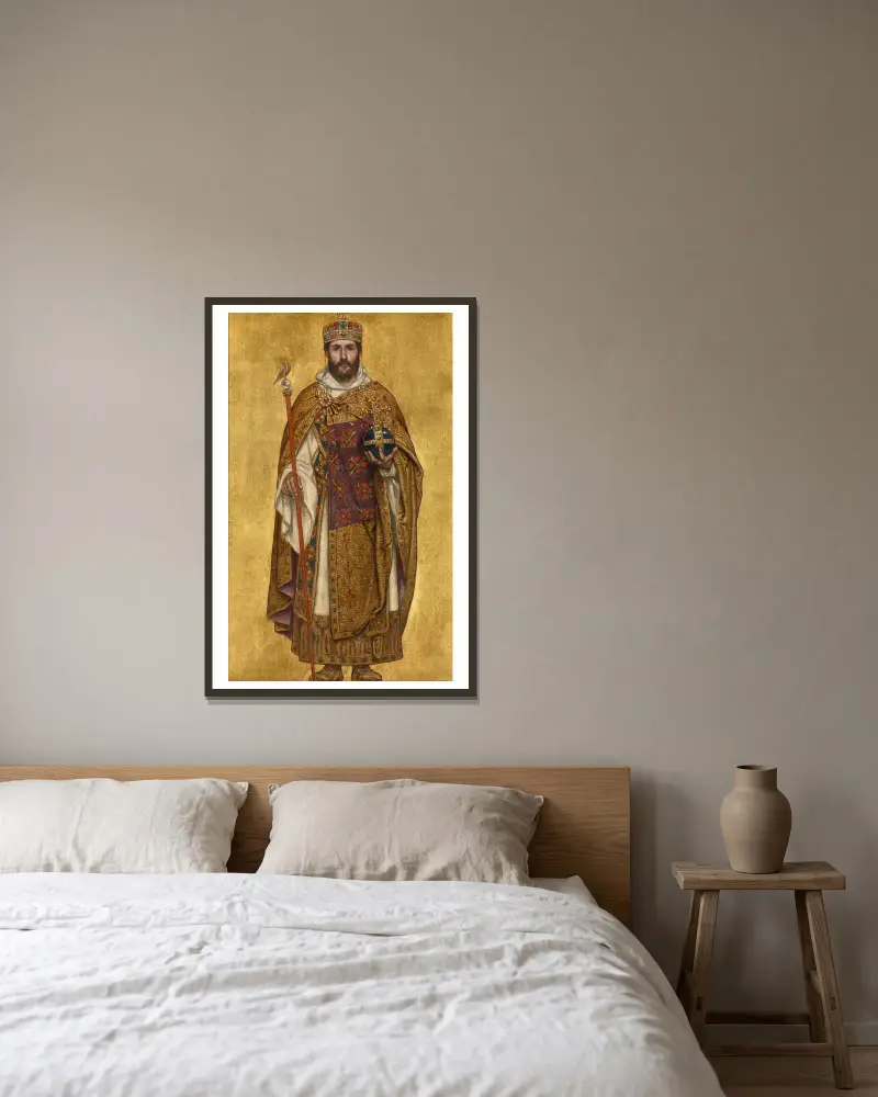 Balduin III., Albrecht De Vriendt v rámu na stěně
