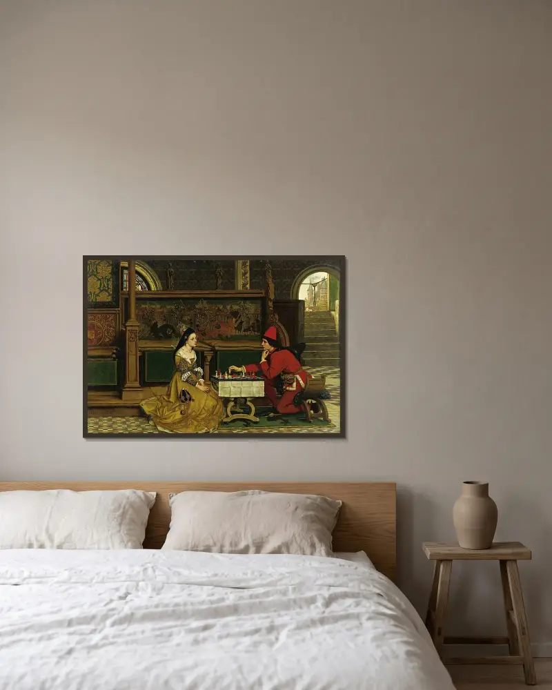 Sein Zug von Albrecht De Vriendt gerahmt an einer Wand
