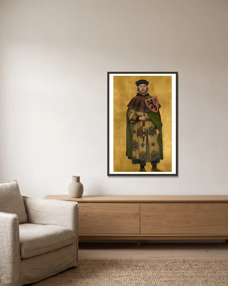 Jan Boonen von Albrecht De Vriendt gerahmt an einer Wand