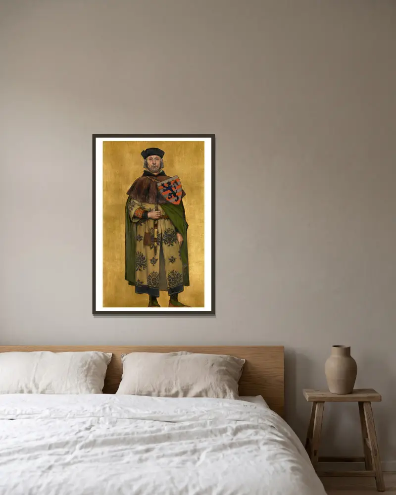 Jan Boonen von Albrecht De Vriendt gerahmt an einer Wand