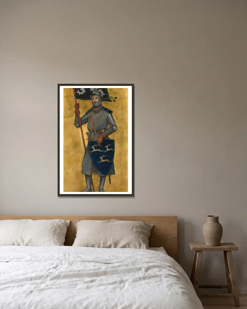 Jan Borluut von Albrecht De Vriendt gerahmt an einer Wand