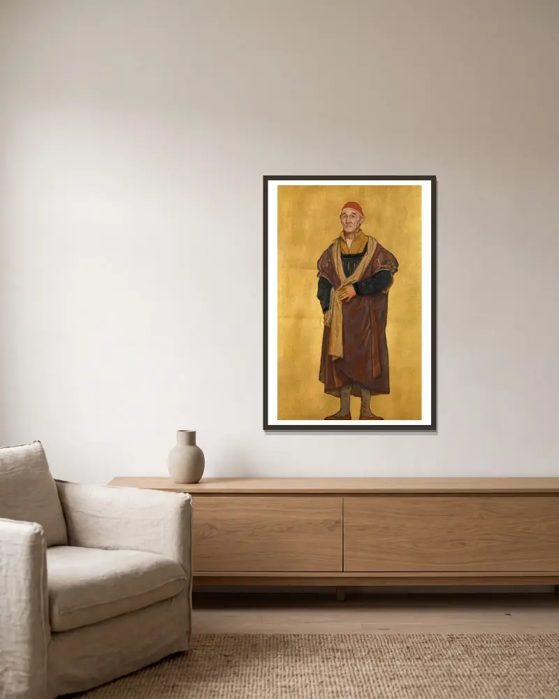 Malarz Gerard David, Albrecht De Vriendt w ramie na ścianie