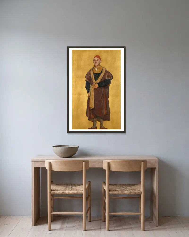 Malarz Gerard David, Albrecht De Vriendt w ramie na ścianie