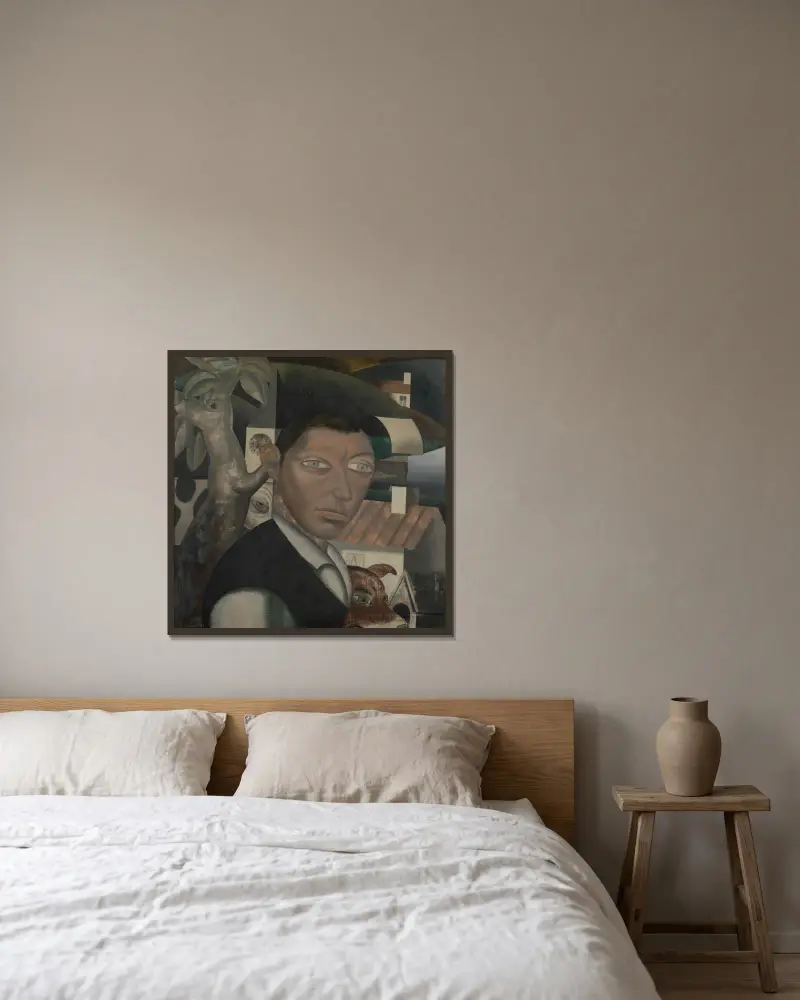Fuge von Gustave Van de Woestijne gerahmt an einer Wand