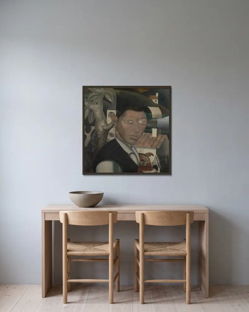 Fuge von Gustave Van de Woestijne gerahmt an einer Wand