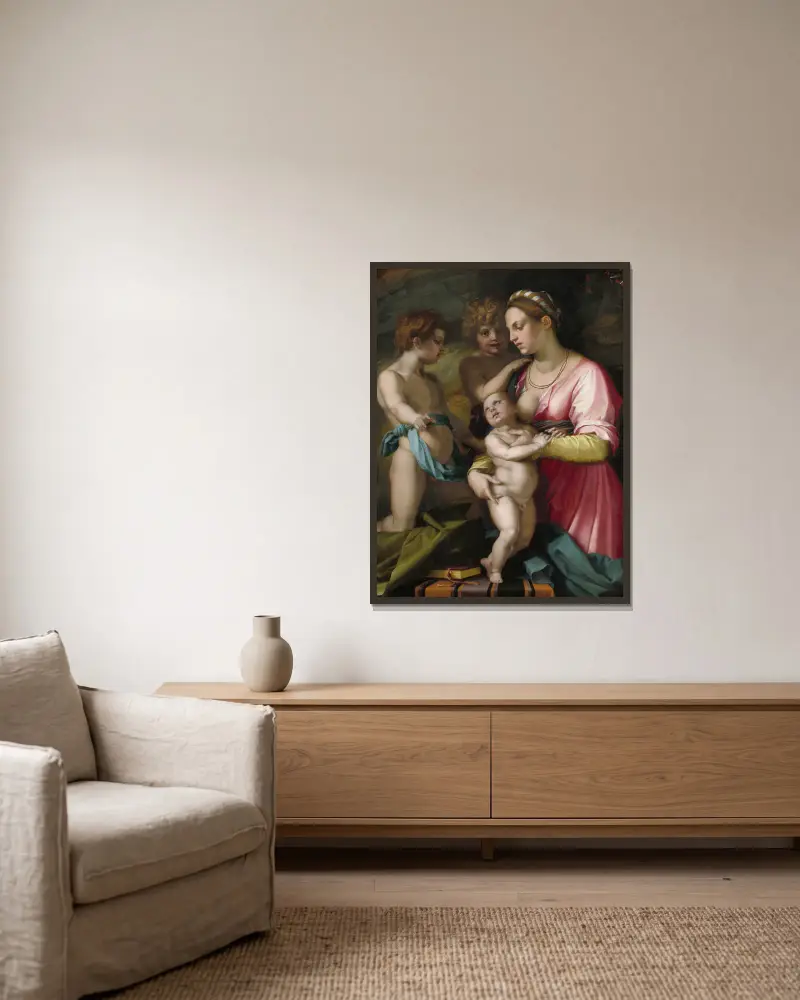 Milosrdenství, Andrea del Sarto v rámu na stěně