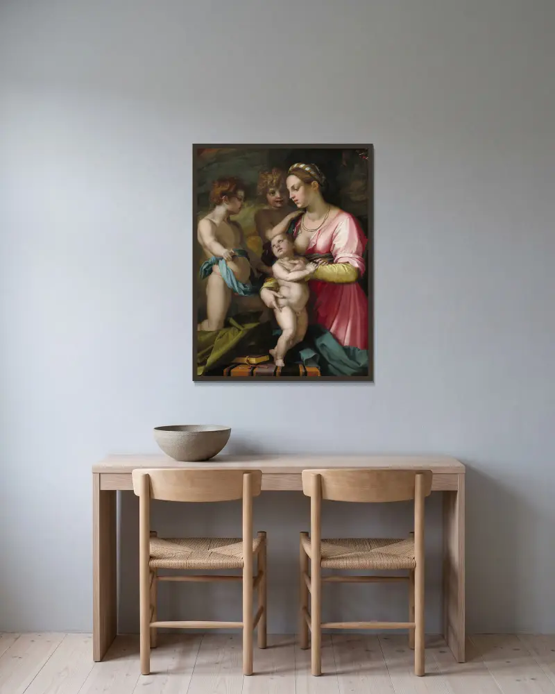Milosrdenství, Andrea del Sarto v rámu na stěně