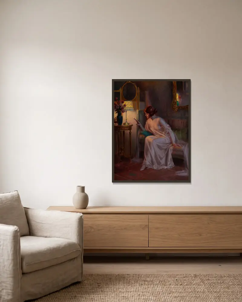 Před spaním, Delphin Enjolras v rámu na stěně