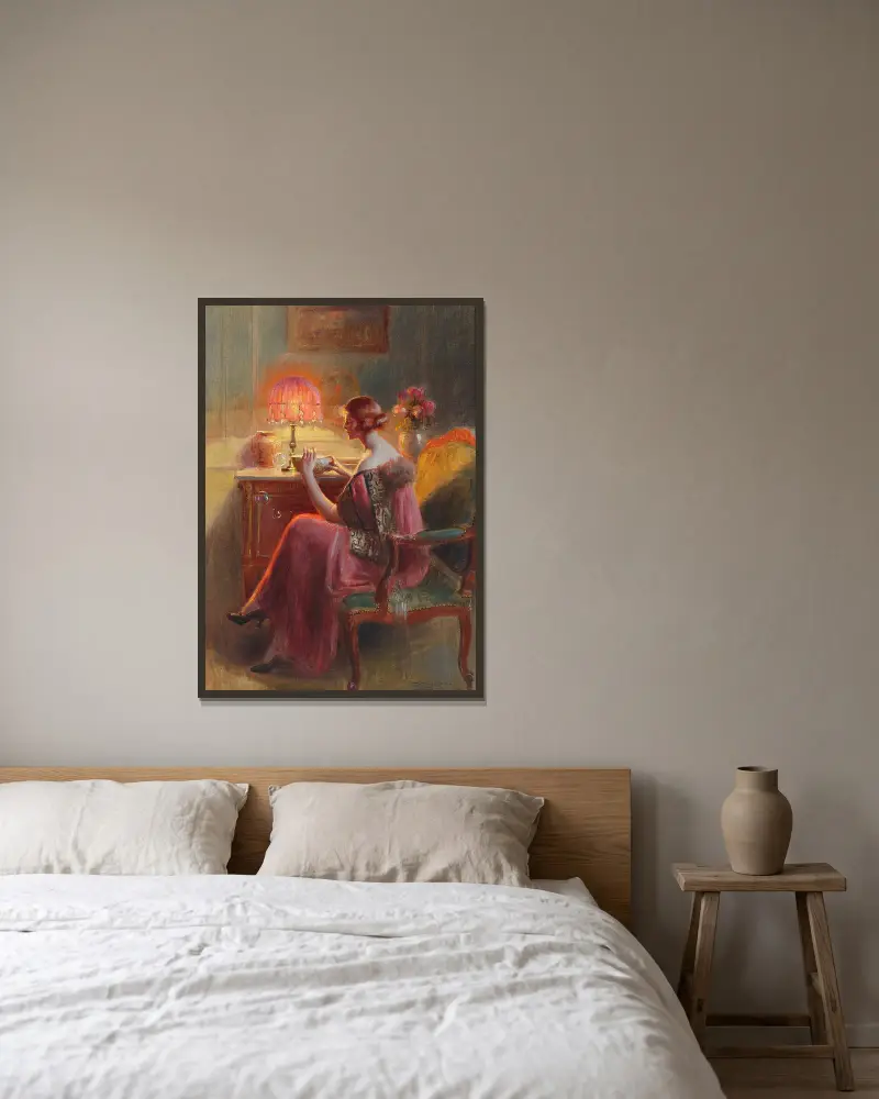 Foukanie bublin, Delphin Enjolras v rámu na stěně