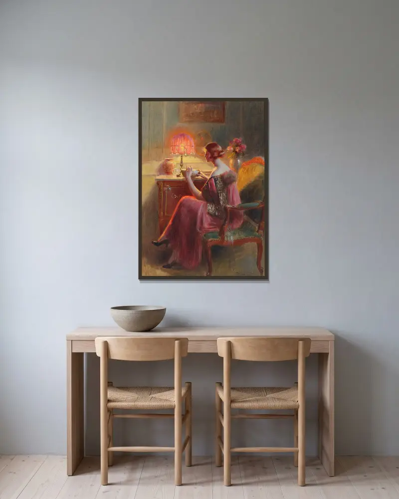 Foukanie bublin, Delphin Enjolras v rámu na stěně