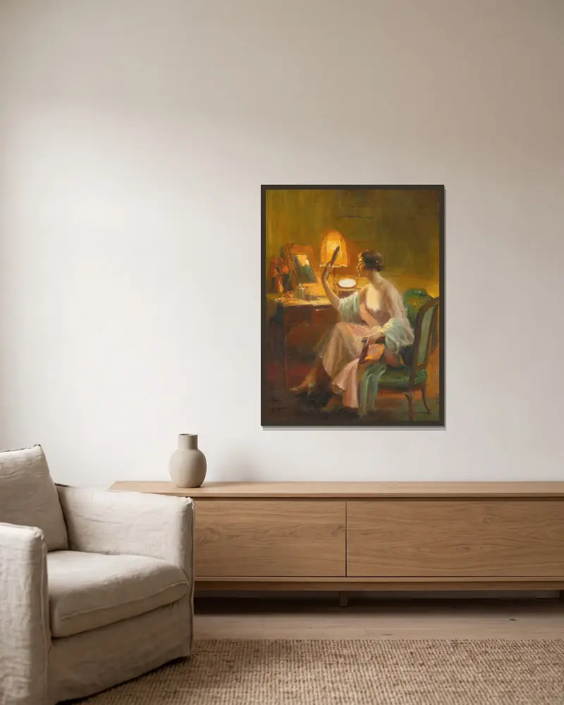 Das Boudoir – Nr. 1 von Delphin Enjolras gerahmt an einer Wand