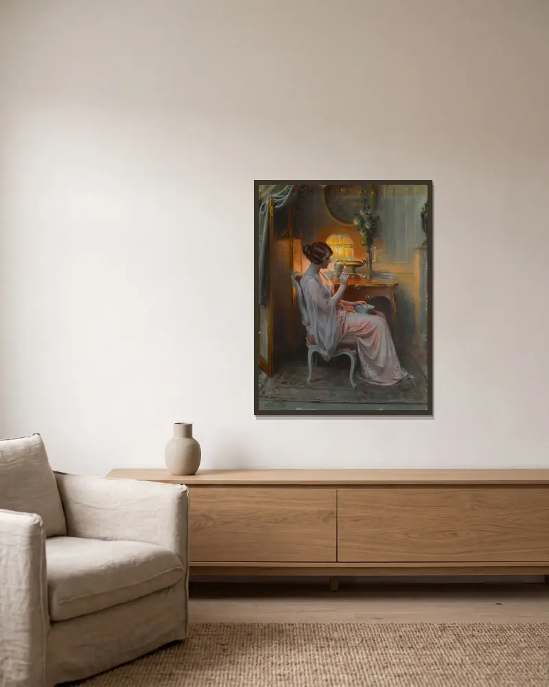 Les bulles de savon av Delphin Enjolras inramad på en vägg