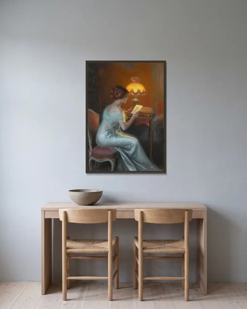 Zamyślenie, Delphin Enjolras w ramie na ścianie