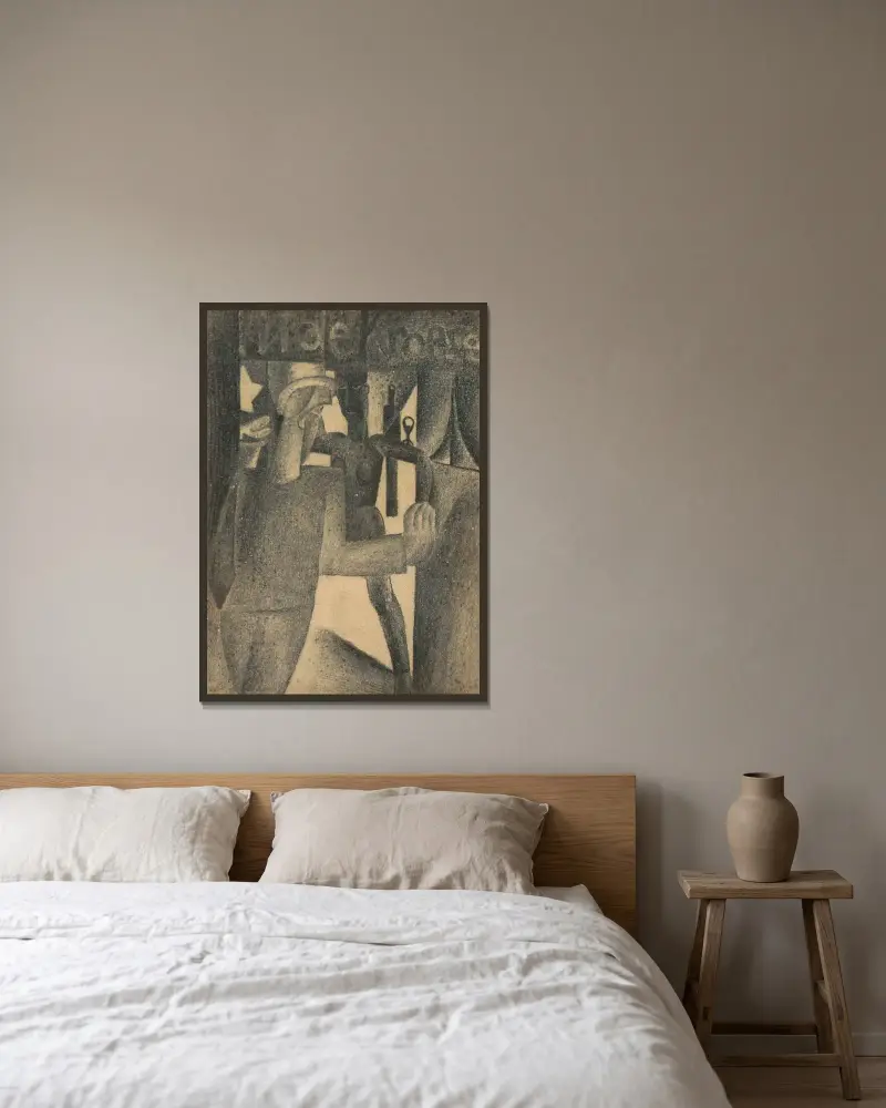 Im Wirrwarr von Frits van den Berghe gerahmt an einer Wand