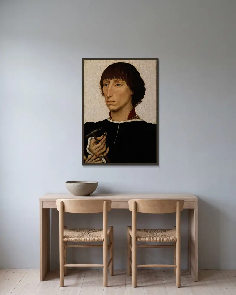 Francesco d’Este, Rogier van der Weyden v rámu na stěně