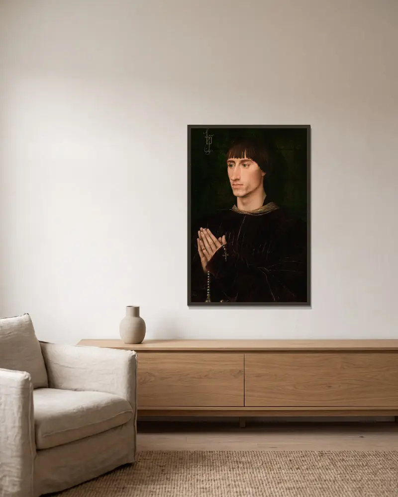 Philippe de Croy von Rogier van der Weyden gerahmt an einer Wand