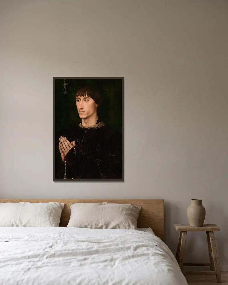Philippe de Croy von Rogier van der Weyden gerahmt an einer Wand