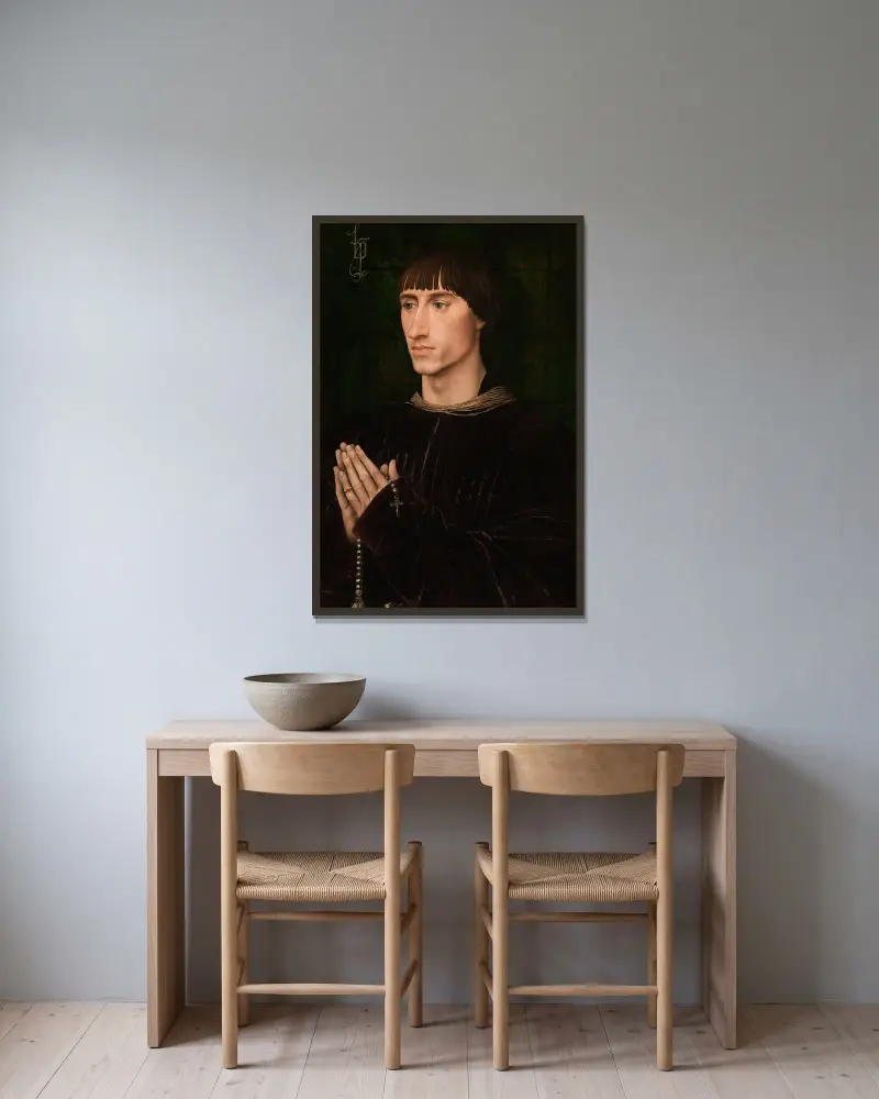 Philippe de Croy von Rogier van der Weyden gerahmt an einer Wand