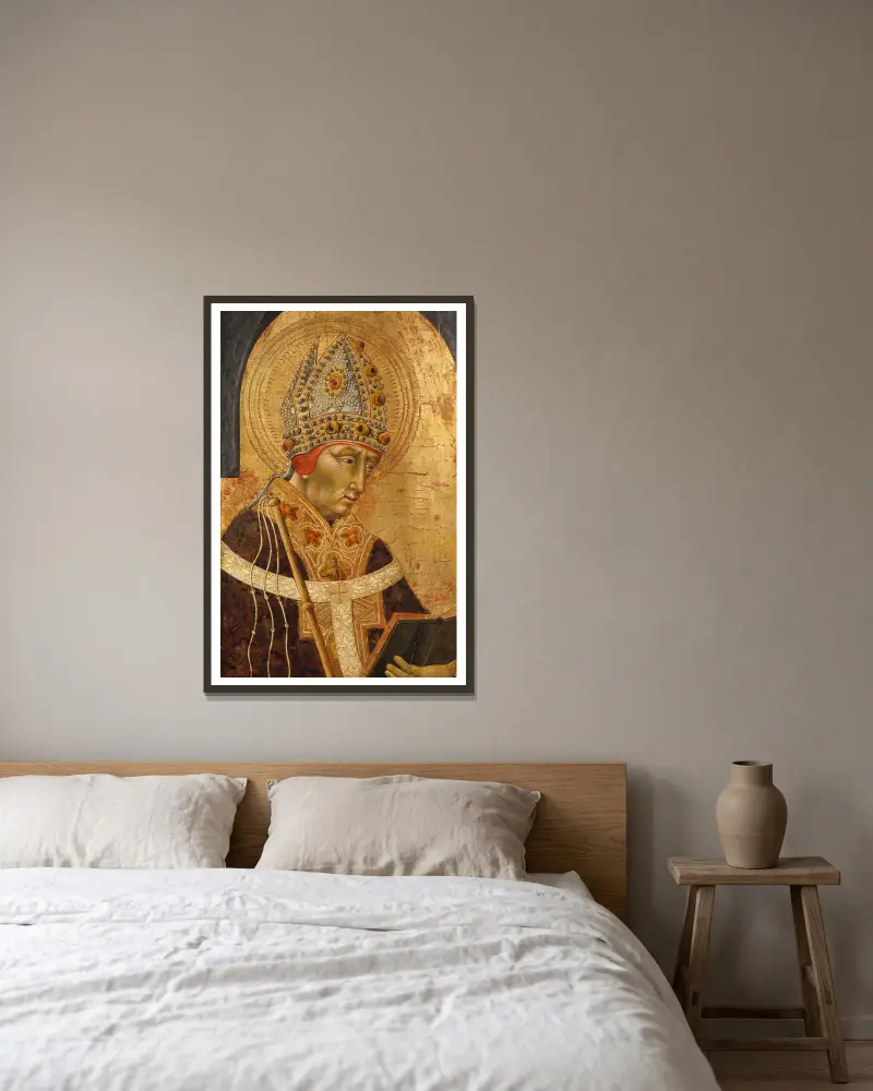 Święty Ambroży, Giovanni di Paolo w ramie na ścianie