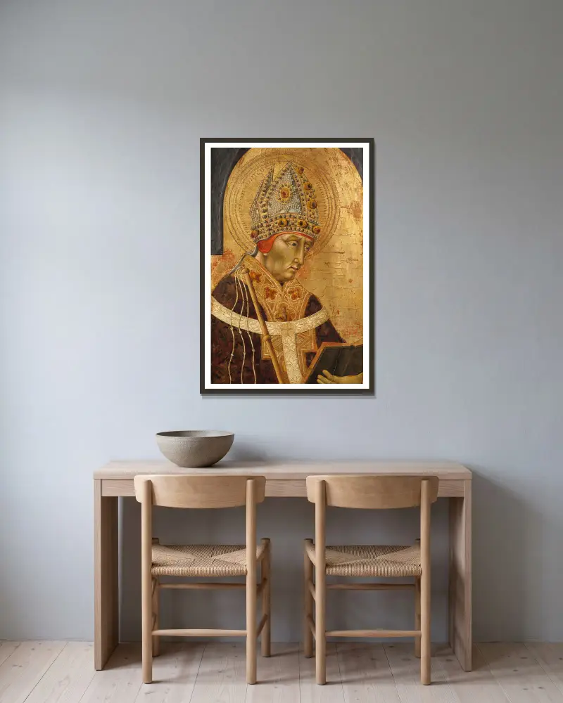 Święty Ambroży, Giovanni di Paolo w ramie na ścianie