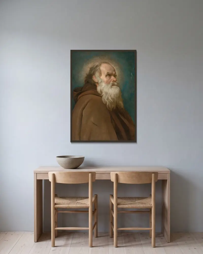 Svatý Antonín Veliký, Diego Velázquez v rámu na stěně