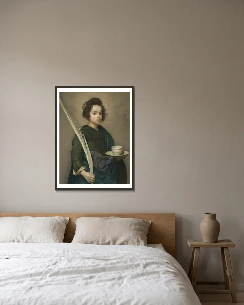 Svatá Rufina, Diego Velázquez v rámu na stěně